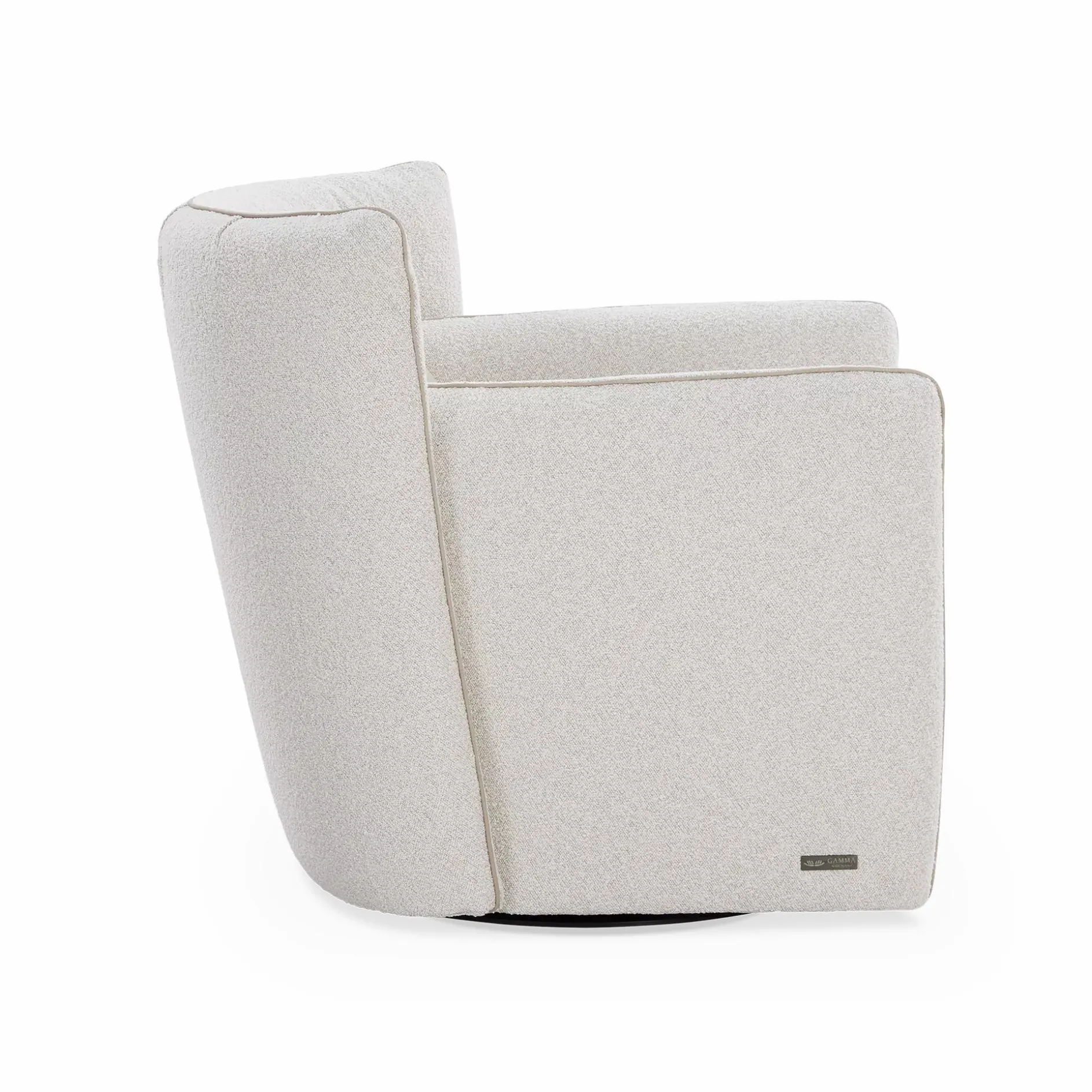 Tulip - Bouclé Fabric Swivel Chair by Gamma