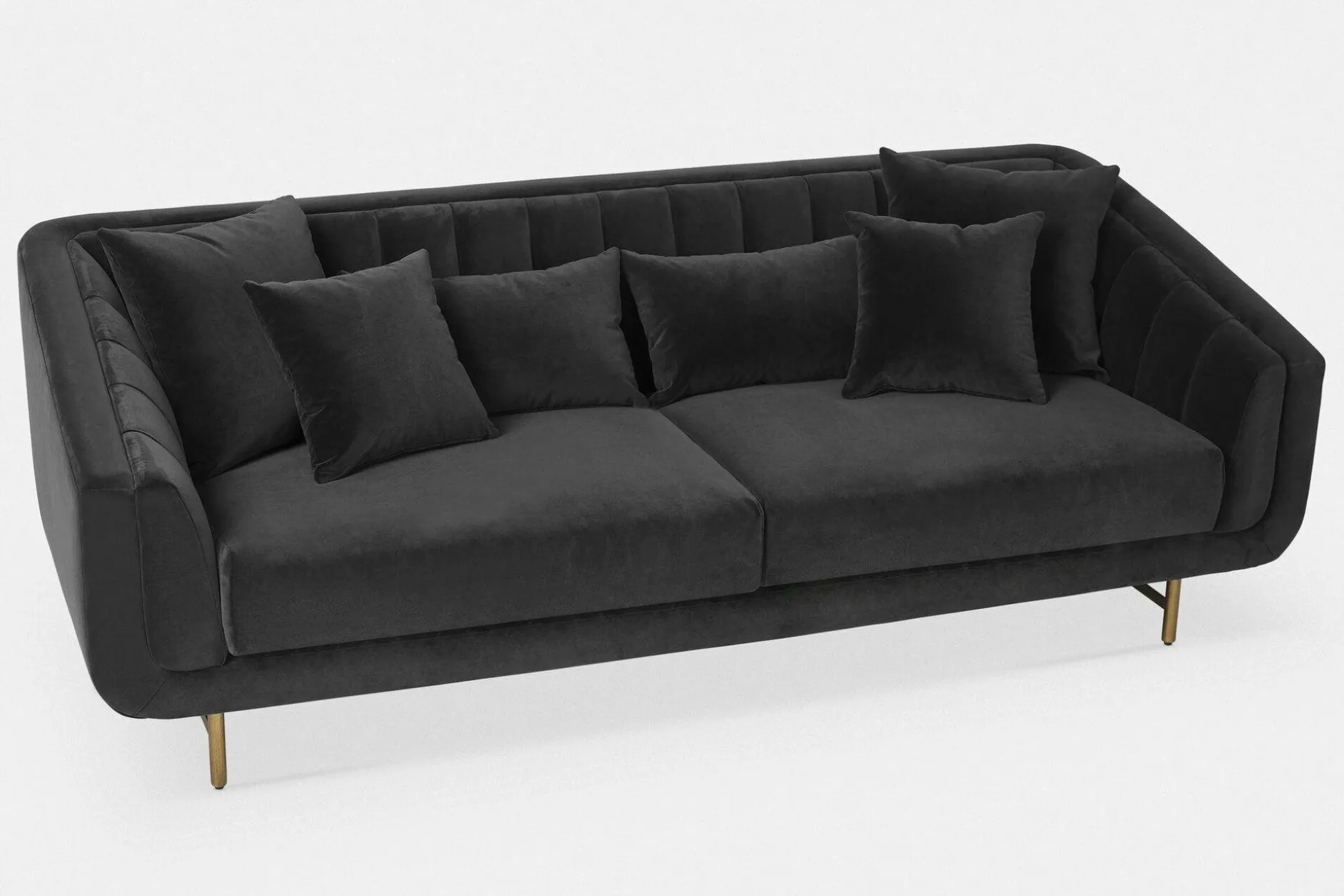Veera - Velvet 3-Seater Sofa