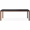 Vinci - Glass Top & Wood Base Dining Table by Mobican
