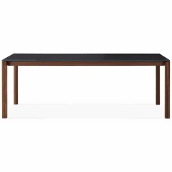 Vinci - Glass Top & Wood Base Dining Table by Mobican