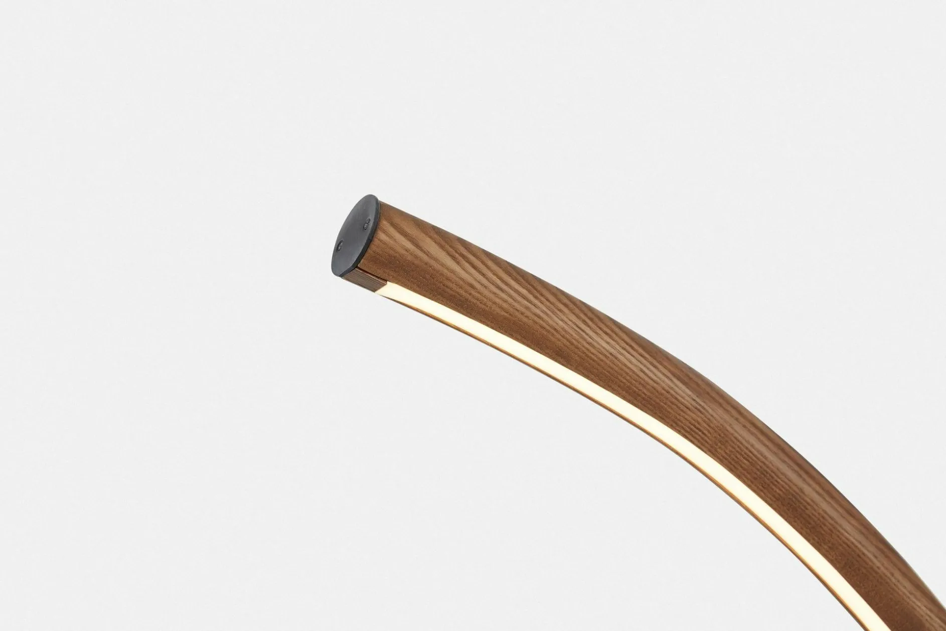 Vis a Vis - Walnut Wood Floor Lamp