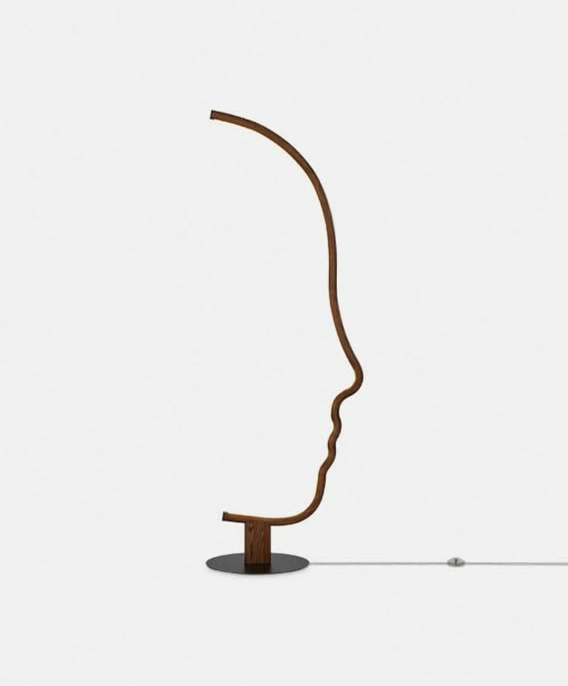 Vis a Vis - Walnut Wood Floor Lamp