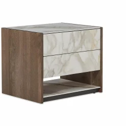 Vision - Oak Wood Nightstand by Trica