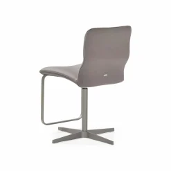 Vito - Adjustable Leather Stool by Cattelan Italia