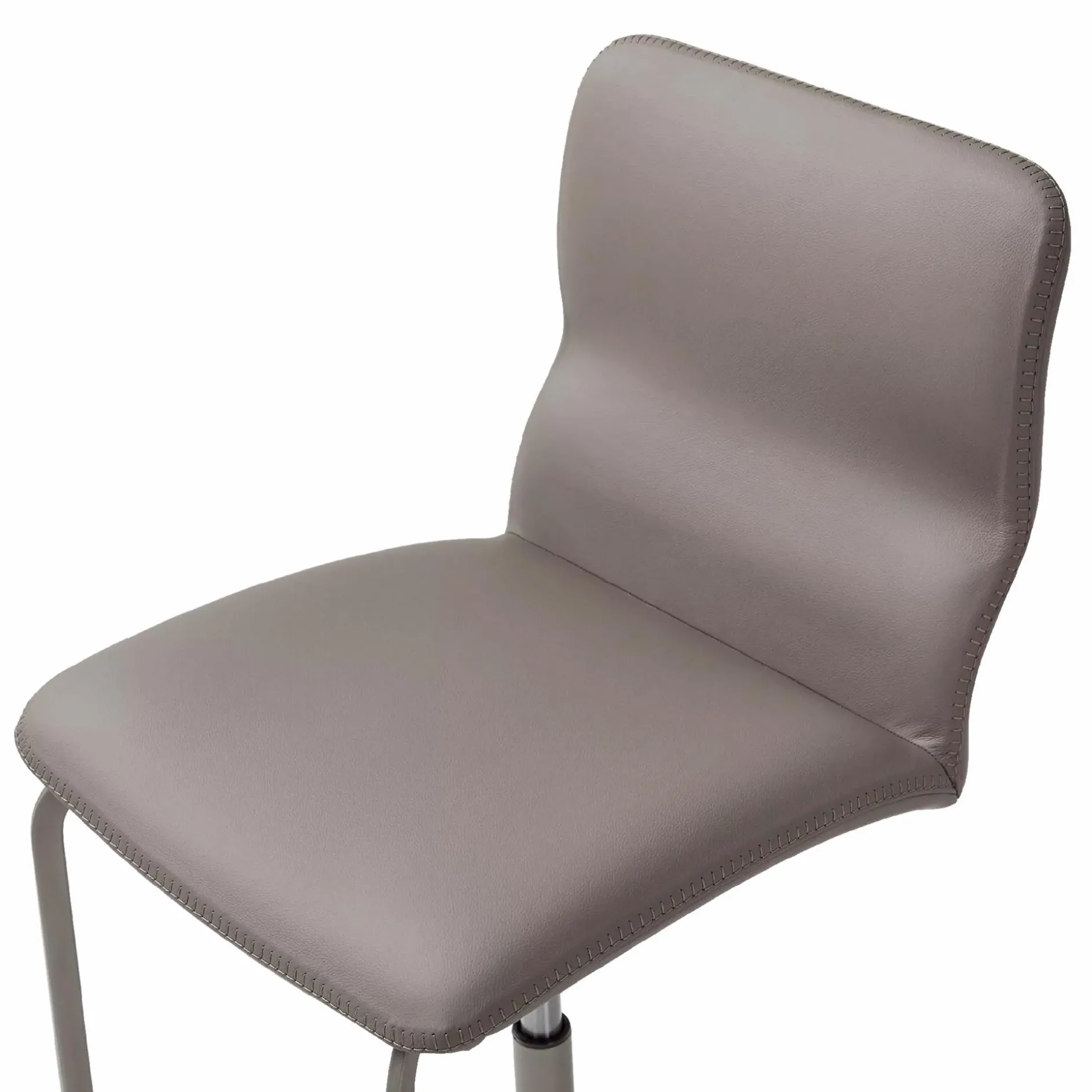 Vito - Adjustable Leather Stool by Cattelan Italia
