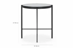 Willem - Side Table with Marble Top