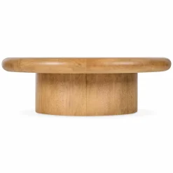 Zach - Round Wood Coffee Table by Four Hands